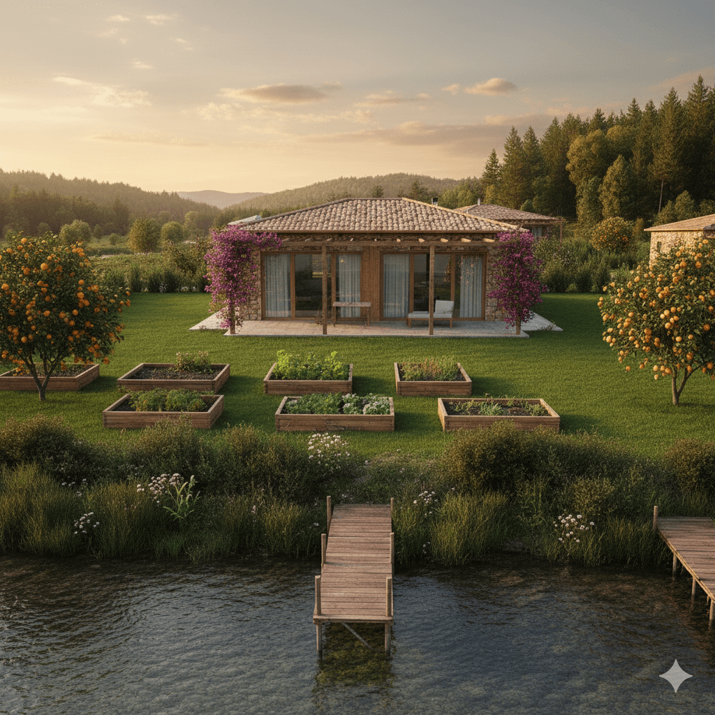 Modern villa interior living space